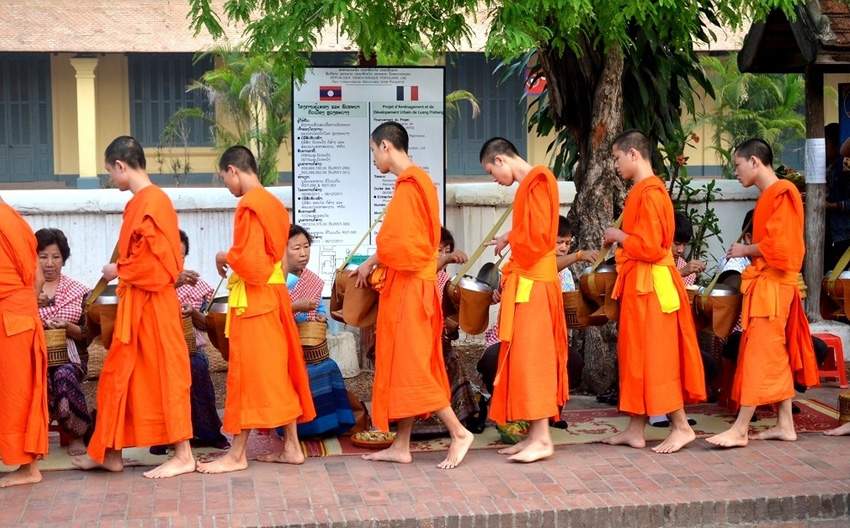 Alms Giving Ceremony